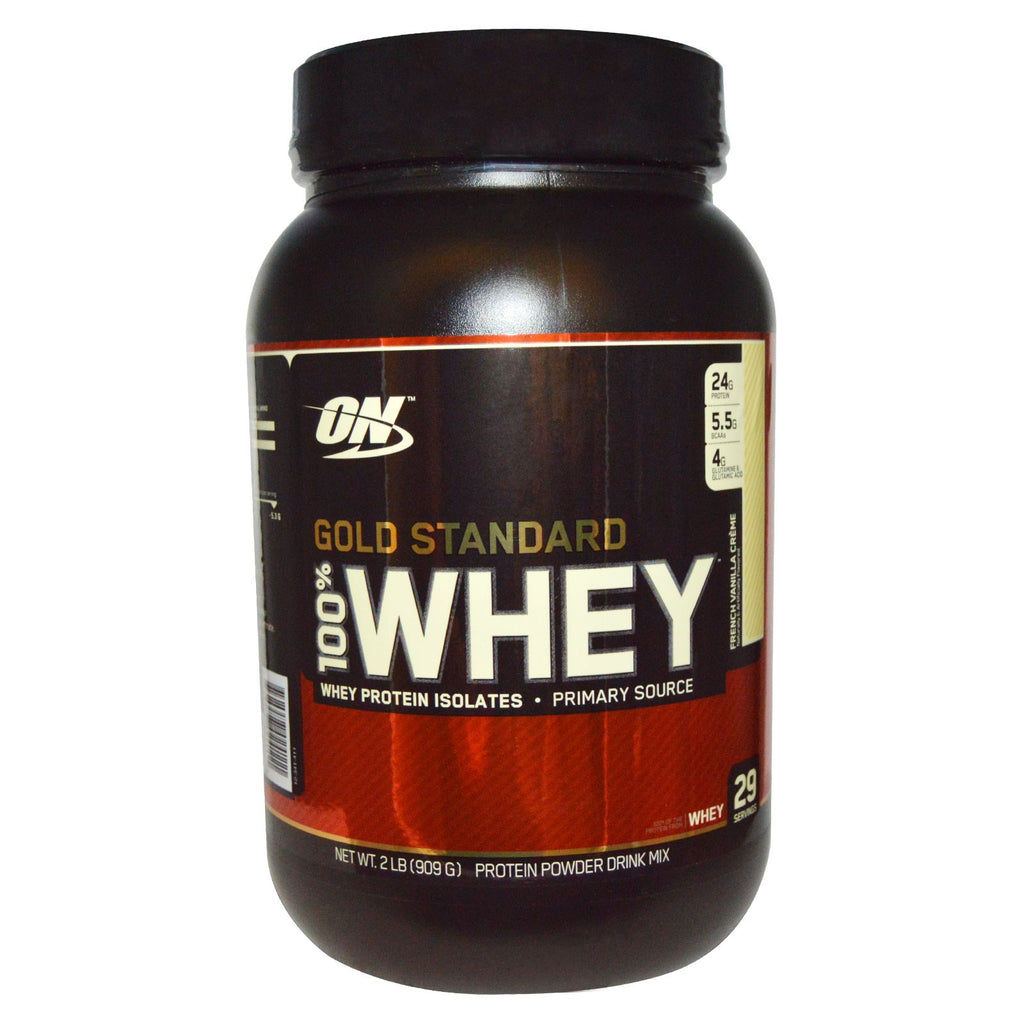 Optimum Nutrition, Protein Powder Gold Standard 100 % Whey French Vanilla Cream 2 lb