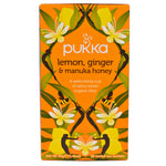 Pukka Herbs, Organic Herbal Tea, Lemon, Ginger & Manuka Honey, Caffeine Free, 1.41 oz
